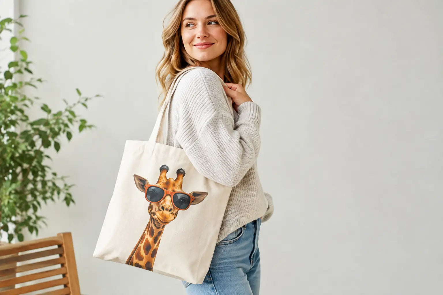 Funny tote bags for adults met karakter